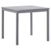 Patio Table Gray 31.5"x31.5"x29.1" Solid Acacia Wood