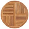 Table Top Solid Teak Wood Round 1" 35.4"