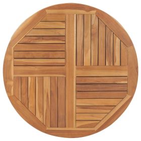 Table Top Solid Teak Wood Round 1" 35.4"