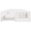 Professional Party Tent with Side Walls 13.1'x19.7' White 0.3 oz/ft²