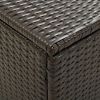 Patio Storage Box Poly Rattan 39.3"x19.6"x19.6" Brown