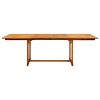 Garden Dining Table (63"-94.5")x39.4"x29.5" Solid Acacia Wood