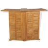 Folding Bar Table 61"x20.9"x41.3" Solid Teak Wood