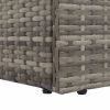 Patio Bed Gray 76.8"x23.6" Poly Rattan