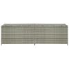 Patio Storage Box Poly Rattan 78.7"x19.6"x23.6" Gray