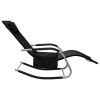 Sun Loungers 2 pcs Textilene Black and Gray