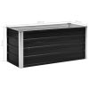 Garden Raised Bed Anthracite 39.4"x15.7"x17.7" Galvanized Steel