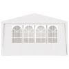 Professional Party Tent with Side Walls 13.1'x19.7' White 0.3 oz/ft²