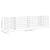 H-Shaped Gabion Planter Steel Wire 102.4"x15.7"x23.6"