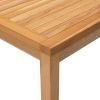 Patio Dining Table 43.3"x43.3"x30.3" Solid Teak Wood