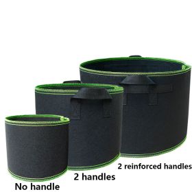 Planting Sack Black Non-woven Seedling Flower Pot (Option: Green Fluorescent-3 Gallons Platinum 25x22)