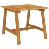 Patio Dining Table 34.6"x34.6"x29.1" Solid Acacia Wood